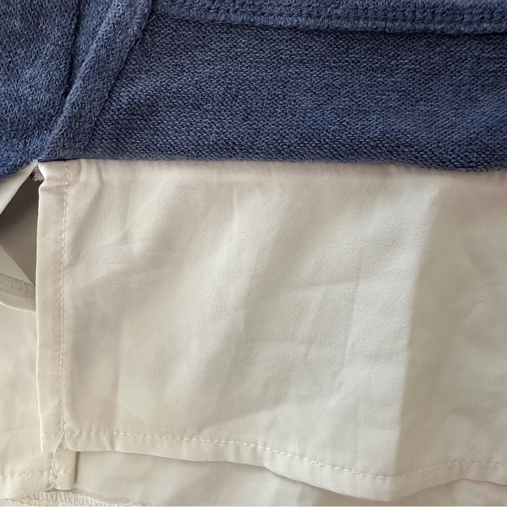 Womens Navy Blue Layered Sweatshirt - Picture 6 of 10